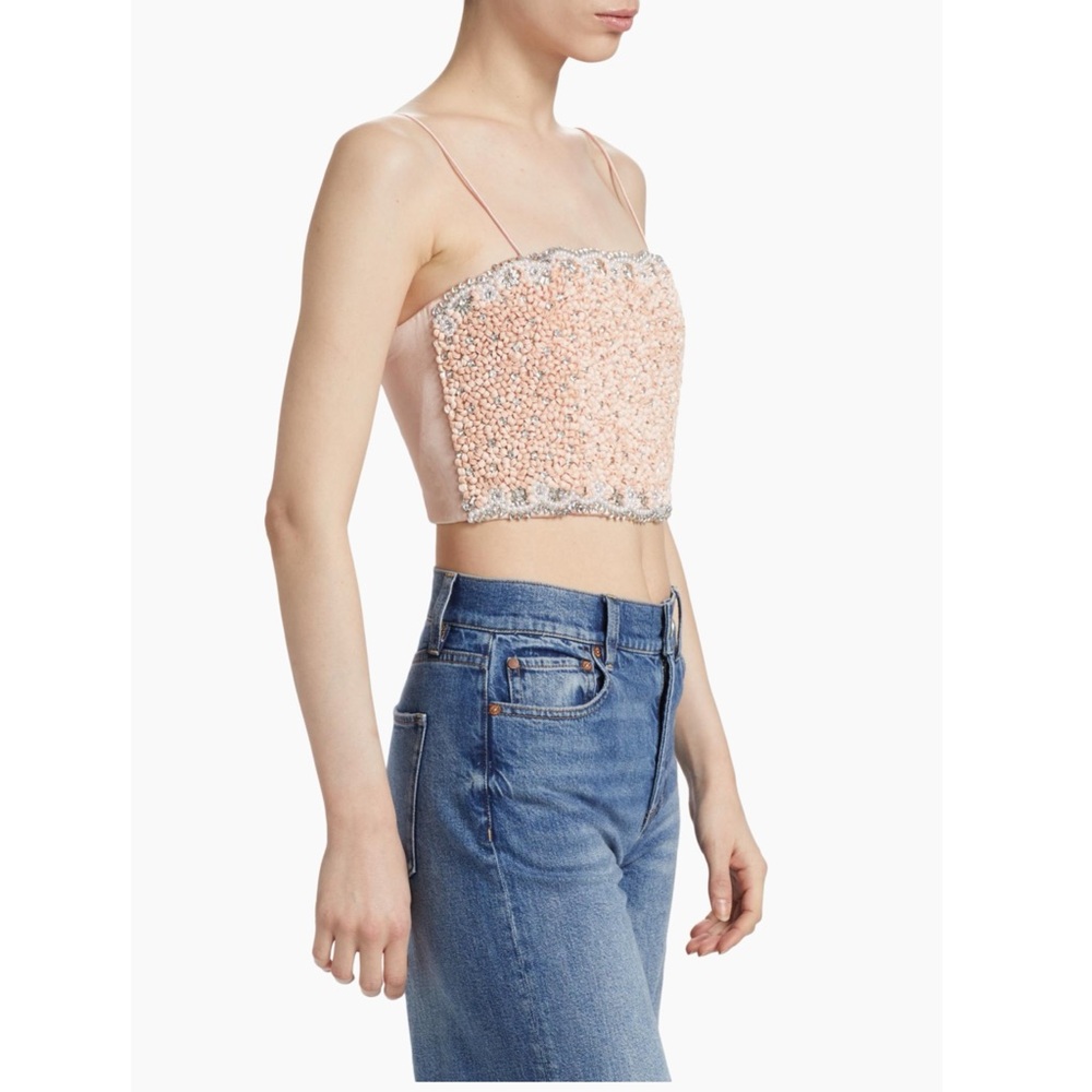 ALICE + OLIVIA Ceresi Embellished Spaghetti Strap Top - Picture 9 of 17
